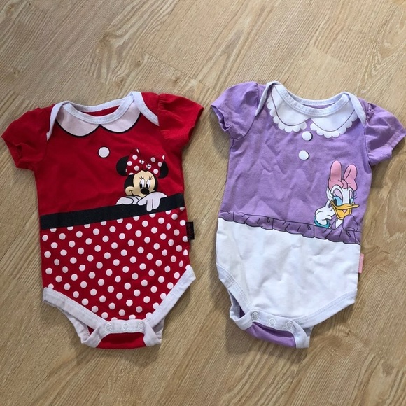 Disney Other - 3-6 month Disney Onesies